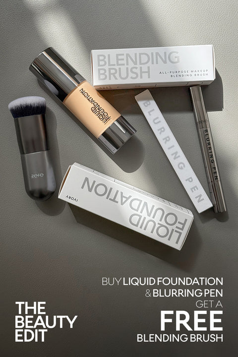 FREE Brush with Foundation & Pen